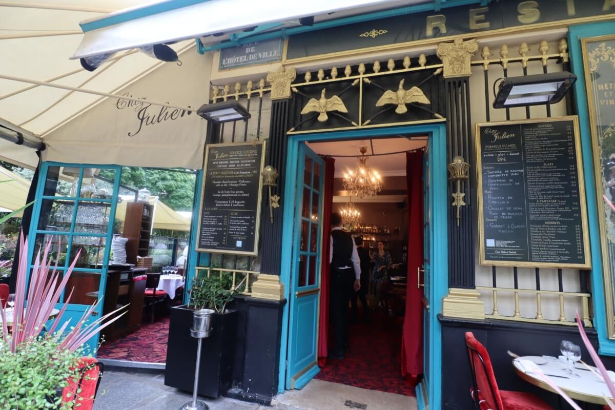 Chez Julien Paris: Restaurante Catalogado como Monumento Histórico