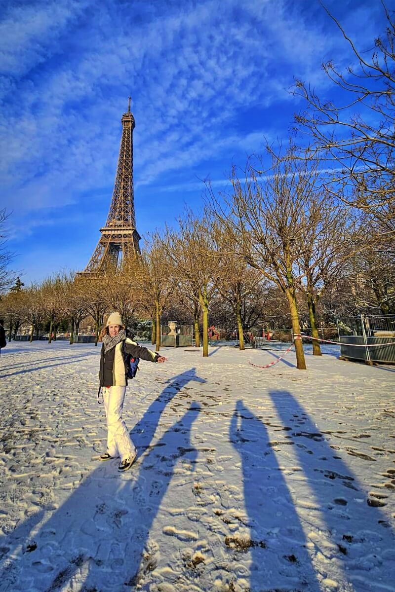 Nieve y hielo en París en alerta naranja este jueves